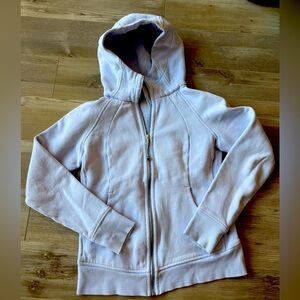 Lululemon full zip scuba hoodie light purple